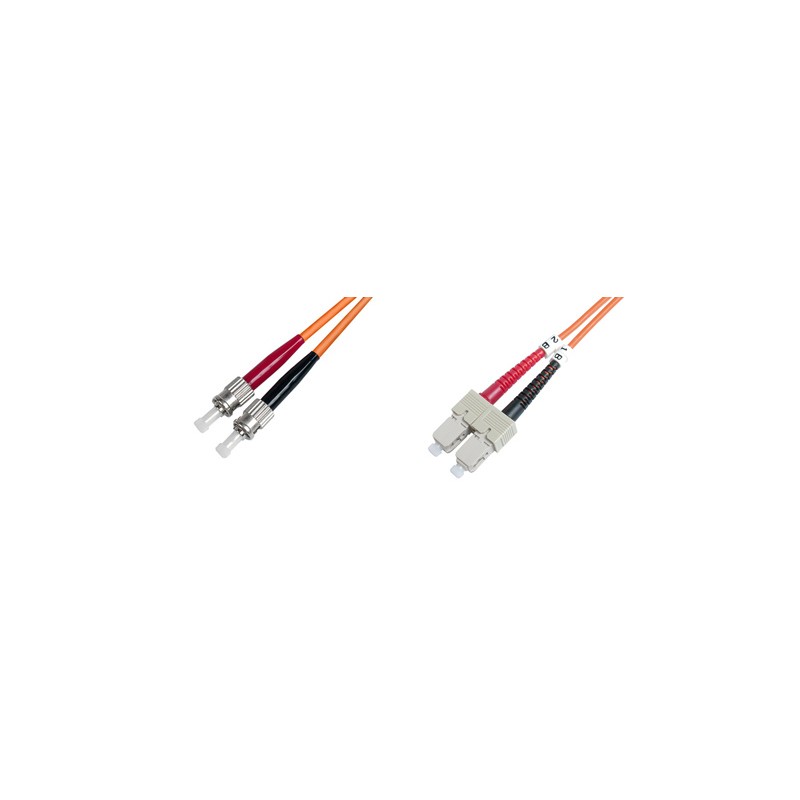 CAVO FIBRA OTTICA ST A SC MULTIMODE OM2 DUPLEX 50/125 MT.3
