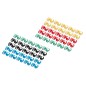 DIGITUS CONFEZIONE 100 PEZZI CLIP COLORATE PER CAVI DI RETE - COLORI MISTI BLU VERDE NERO GIALLO ROSSO