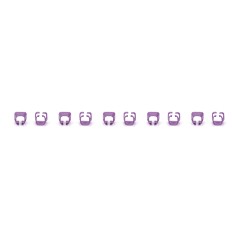 DIGITUS CONFEZIONE 100 PEZZI CLIP COLORATE PER CAVI DI RETE - VIOLA