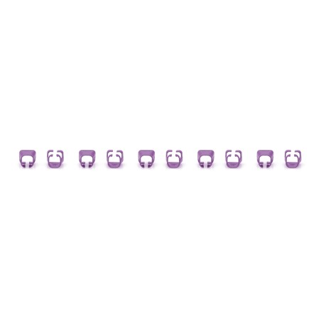 DIGITUS CONFEZIONE 100 PEZZI CLIP COLORATE PER CAVI DI RETE - VIOLA