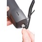 CAVO DI CONNESSIONE PER CORNETTA TELEFONICA A SPIRALE MT 4 (CM 60) COLORE NERO
