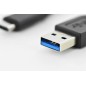 CAVO USB 2.0 CONNETTORI USB A - TIPO C MASCHIO/MASCHIO MT 1 DIGITUS