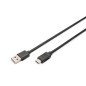 CAVO USB 2.0 CONNETTORI TIPO "C" MASCHIO - TIPO "A" MASCHIO MT 3
