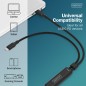 DIGITUS CAVO DI RICARICA USB-C 2IN1, 140 W, 1,8 MT