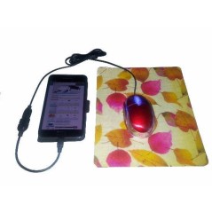 CAVO ADATTATORE USB 2.0 OTG, CONNETTORI MICRO USB B MASCHIO - USB A FEMMINA, 15 CM CON CONNETTORE 90 GRADI