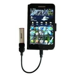CAVO ADATTATORE USB 2.0 OTG, CONNETTORI MICRO USB B MASCHIO - USB A FEMMINA, 15 CM CON CONNETTORE 90 GRADI