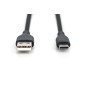 CAVO RICARICA GUAINA SILICONE USB-A / USB-C 0,5M, USB 2.0, 60W, NERO