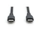 CAVO RICARICA GUAINA SILICONE USB-C / USB-C 0,5M, USB 2.0, 60W, NERO