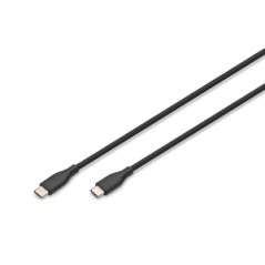 CAVO RICARICA GUAINA SILICONE USB-C / USB-C 2M, USB 2.0, 60W, NERO