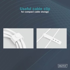 CAVO RICARICA GUAINA SILICONE USB-C / USB-C 2M, USB 2.0, 60W, BIANCO
