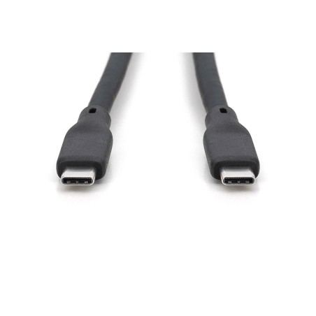 CAVO GUAINA SILICONE USB-C / USB-C 0.5M, USB 3.2 GEN2, 10G, 4K, 100W, NERO