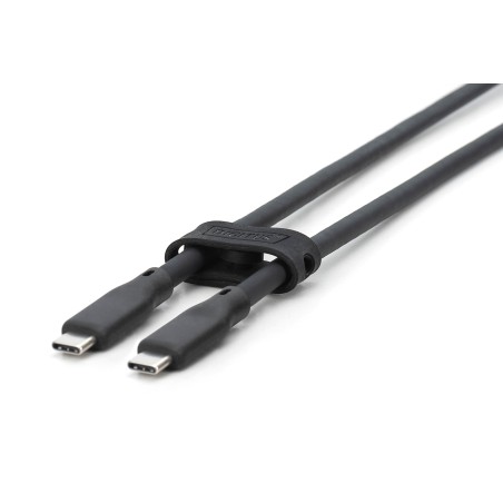 CAVO GUAINA SILICONE USB-C / USB-C 2M, USB 3.2 GEN1, 5G, 4K, 100W, NERO