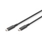 CAVO DI COLLEGAMENTO USB 4.0, DA TYPE-C A TYPE-C RISOLUZIONE MAX. 8K@30HZ, PD3.0, 40GBITS/S, 0,8M, DIGITUS