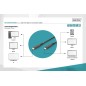 CAVO DI COLLEGAMENTO USB 4.0, DA TYPE-C A TYPE-C RISOLUZIONE MAX. 8K@30HZ, PD3.0, 40GBITS/S, 0,8M, DIGITUS