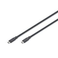 CAVO GUAINA SILICONE USB-C / USB-C 0.5M, USB 4.0 GEN3, 40G, 240W, 8K, NERO
