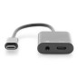 CAVO SPLITTER USB TIPO-C. A USB TIPO-C. + CONNETTORE 3.5MM STEREO