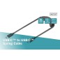 DIGITUS CAVO A SPIRALE USB 2.0 - DA USB - C A USB - C MT 1