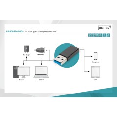 ADATTATORE USB TIPO C FEMMINA - USB A MASCHIO