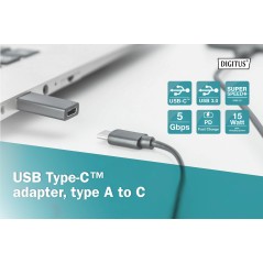 ADATTATORE USB TIPO C FEMMINA - USB A MASCHIO