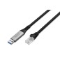 DIGITUS USB 3.2 GEN1 - CAVO ETHERNET RJ45, 1GBIT/S, 2 MT. COLORE NERO