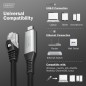 DIGITUS USB-C 3.2 GEN1 - CAVO ETHERNET RJ45, 1GBIT/S, 2 MT. COLORE NERO