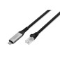 DIGITUS USB-C 3.2 GEN1 - CAVO ETHERNET RJ45, 1GBIT/S, 5 MT. COLORE NERO