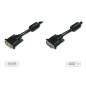 CAVO PROLUNGA DVI -D(24+1) MASCHIO-FEMMINA DUAL LINK CON DUE FERRITI COLORE NERO MT 3