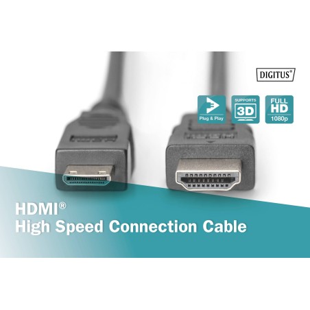 CAVO HDMI - MINI HDMI TIPO C MT 3 DIGITUS