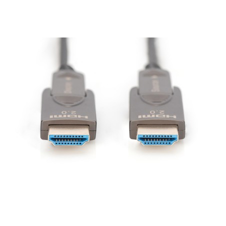 DIGITUS CAVO IN FIBRA OTTICA IBRIDO 4K - HDMI® AOC CONNETTORE RIMOVIBILE MT 10