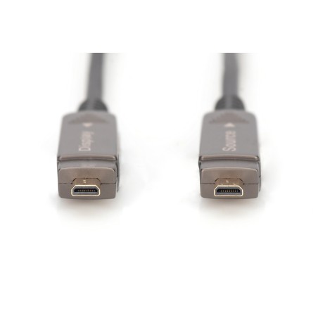 DIGITUS CAVO IN FIBRA OTTICA IBRIDO 4K - HDMI® AOC CONNETTORE RIMOVIBILE MT 15