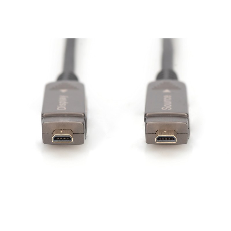 DIGITUS CAVO IN FIBRA OTTICA IBRIDO 4K - HDMI® AOC CONNETTORE RIMOVIBILE MT 30