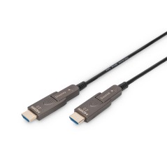DIGITUS CAVO IN FIBRA OTTICA IBRIDO 4K - HDMI® AOC CONNETTORE RIMOVIBILE MT 30