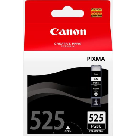 CANON PGI-525PGBK INK CARTRIDGE BLACK STANDARD CAPACITY 19ML 339 PAGES 1-PACK - 4529B001
