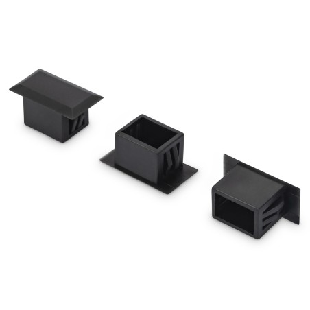 CONFEZIONE 100 TAPPI DI CHIUSURA PER FORI NEI PANNELLI CON CONNETTORI FIBRA OTTICA LC DUPLEX O SC SIMPLEX