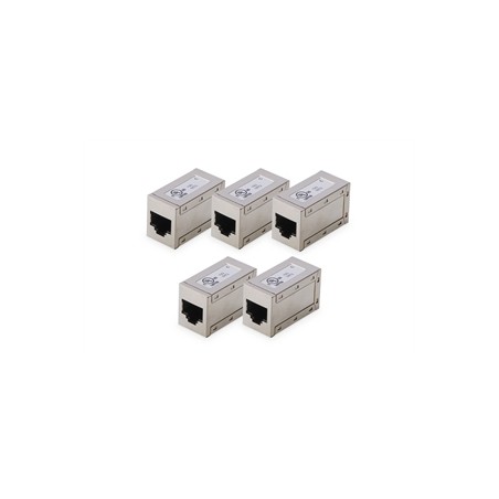 ACCOPPIAMENTO MODULARE CAT 6, SCHERMATO - 5 PEZZI