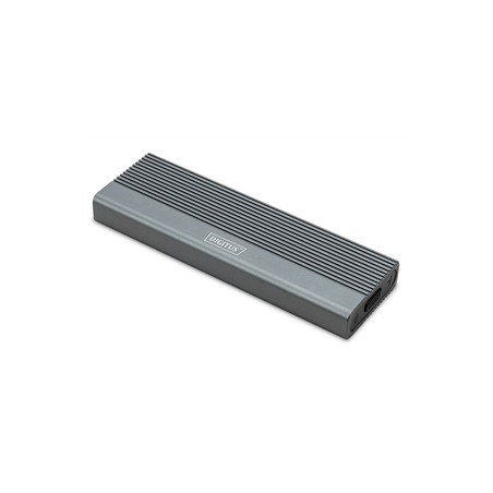 DIGITUS ALLOGGIAMENTO PER DISCO RIGIDO USB M.2, SSD, ESTERNO, NVME , 10GBPS, USB 3.1 GEN2, ALLUMINIO, SENZA ATTREZZI