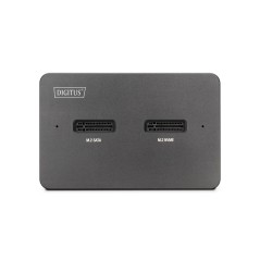 DIGITUS DOCKING STATION PER UNITÀ SSD M.2 NVME + M.2 SATA CON LETTORE DI SCHEDE SD EXPRESS, USB-C