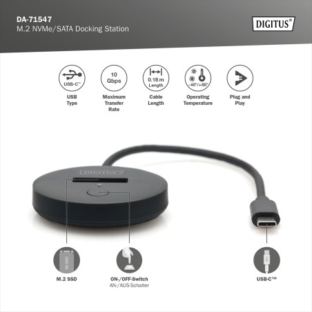 DOCKING STATION M.2 NVME/SATA