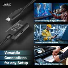ACTIVE USB 3.2 GEN1 5G EXTENSION CABLE, USB-C - USB-C, 5M