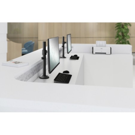 SUPPORTO A COLONNA PER MONITOR SINGOLO 17-32", 8 KG (MAX), NERO