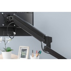 DIGITUS SUPPORTO PER MONITOR INTELLIGENTE CON DOCKING STATION INTEGRATA, MOLLA A GAS E FISSAGGIO A MORSETTO.