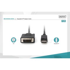 CAVO DISPLAYPORT - DVI 24+1 MASCHIO/MASCHIO MT 2 DIGITUS