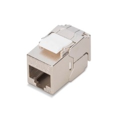 DIGITUS MODULO KEYSTONE CORPO COMPATTO CAT 6A, SCHERMATO, CONNESSIONE DI MONTAGGIO SENZA ATTREZZI