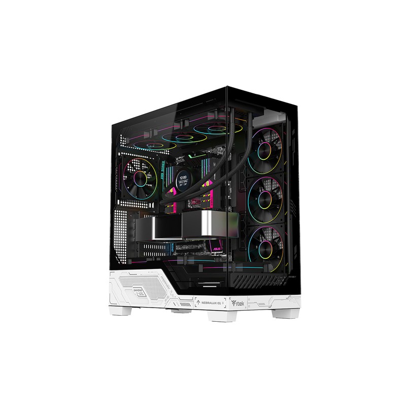 ITEK CASE NEBRALUX 01 GAMING TOWER ATX 4x12CM ARGB FAN 2xUSB3 TYPE-C TEMP GLASS SIDE FRONT PA