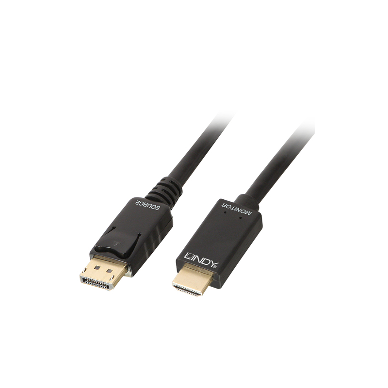 LINDY CAVO DISPLAYPORT/HDMI 4K30 (DP: PASSIVO) 1M