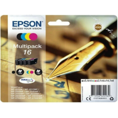 EPSON 16 INK CARTRIDGE BLACK AND TRI-COLOUR STANDARD CAPACITY 14.7ML 1-PACK BLISTER WITHOUT ALARM - C13T16264012