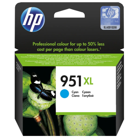 HP 951XL ORIGINAL INK CARTRIDGE CYAN HIGH CAPACITY 1.500 PAGES 1-PACK BLISTER MULTI TAG OFFICEJET - CN046AE