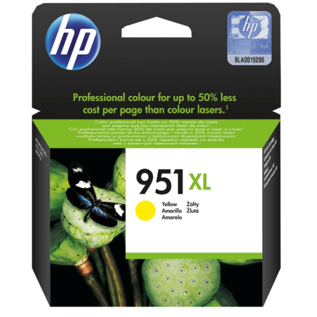 HP 951XL ORIGINAL INK CARTRIDGE YELLOW HIGH CAPACITY 1.500 PAGES 1-PACK BLISTER MULTI TAG OFFICEJET - CN048AE