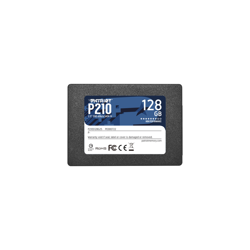 PATRIOT SSD INTERNO P210 128GB 2,5 SATA 6GB/S R/W 450/430 PATRIOT SSD INTERNO P210 128GB 2,5 SATA 6GB/S R/W 450/430