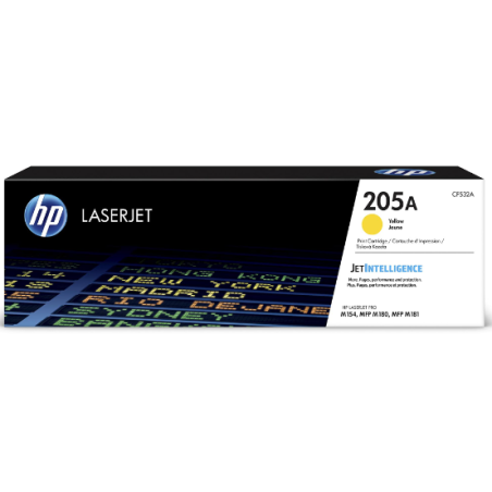 HP 205A ORIGINAL YELLOW LASERJET TONER CARTRIDGE - CF532A